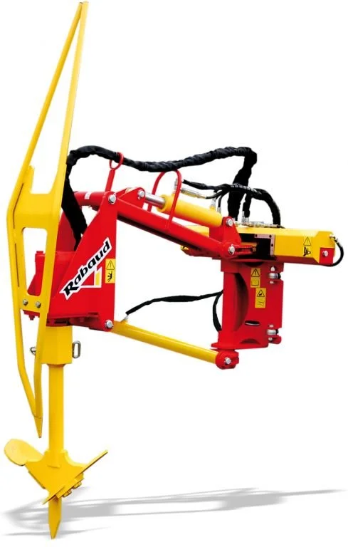 Rabaud Hydraulic Hole Digger on Straddle Tractor